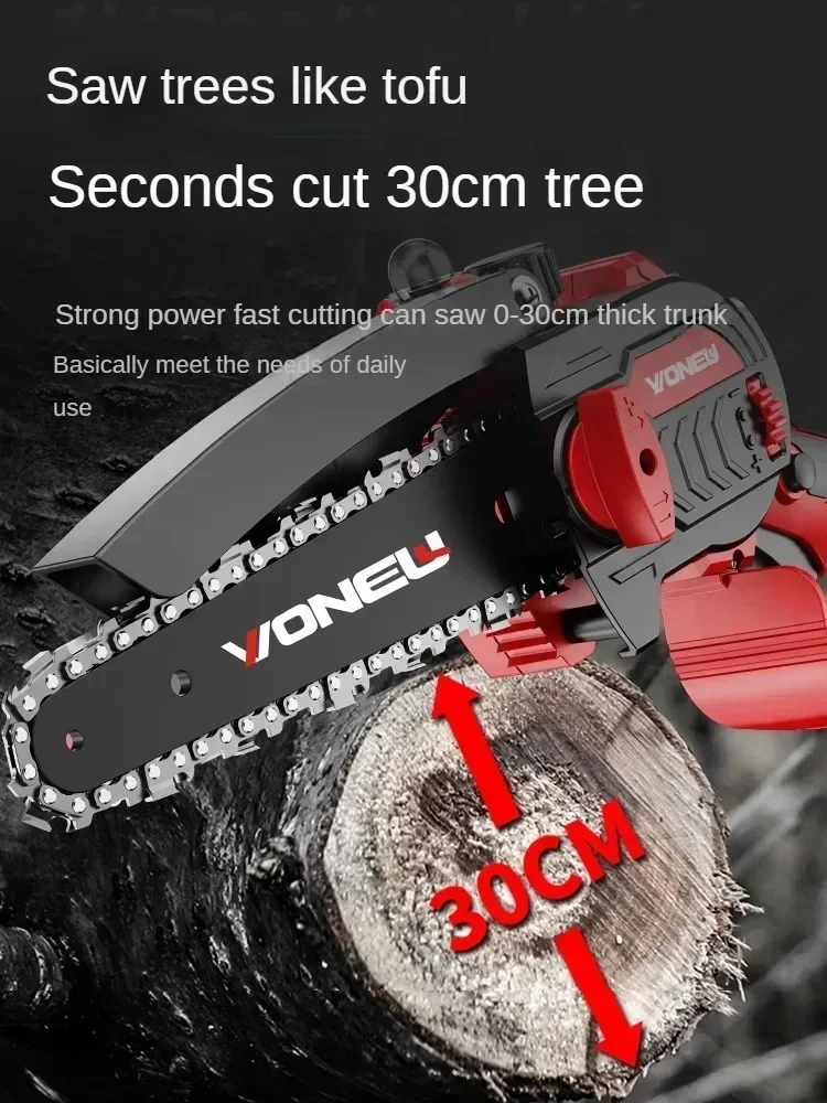 Powerful Lithium-Ion Brushless Chainsaw for Home Use and Wood Cutting