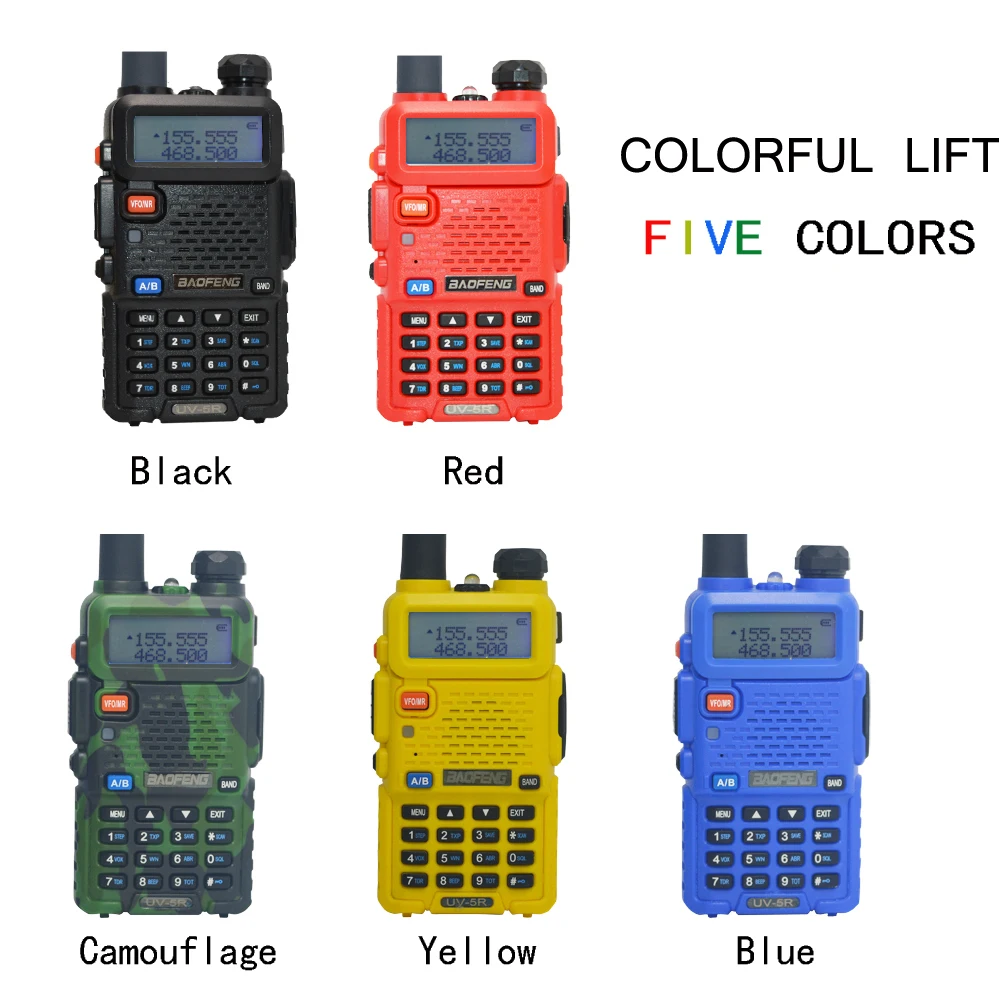 Baofeng اسلكية تخاطب UV-5R ثنائي النطاق الأشعة فوق البنفسجية اتجاهين الهواة هام CB راديو 5 واط VHF/UHF FM جهاز الإرسال والاستقبال المحمول التواصل UV5R #2