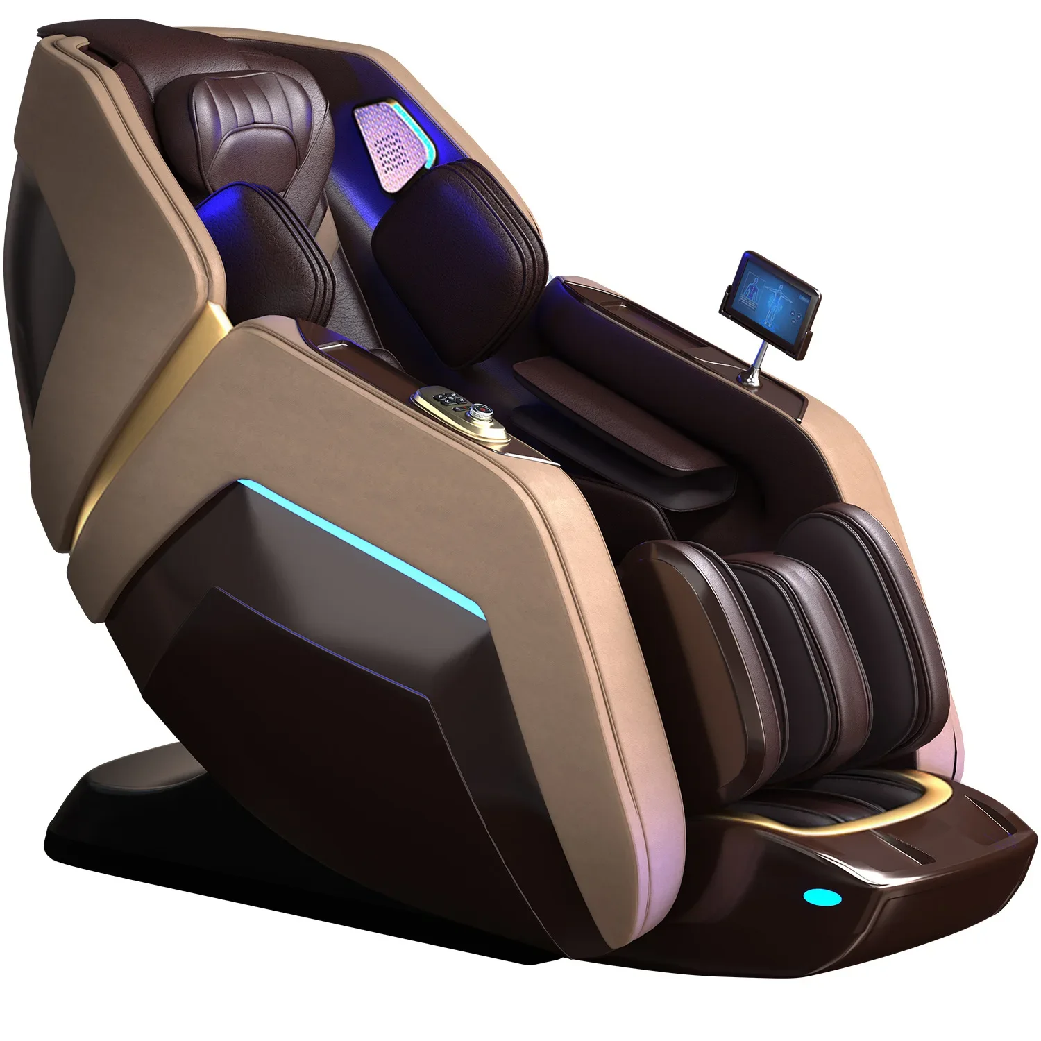 Smart Massage Chair Home Full Body Multi-functional Luxury Zero Gravity Capsule with Negative Ion Health Monitoring