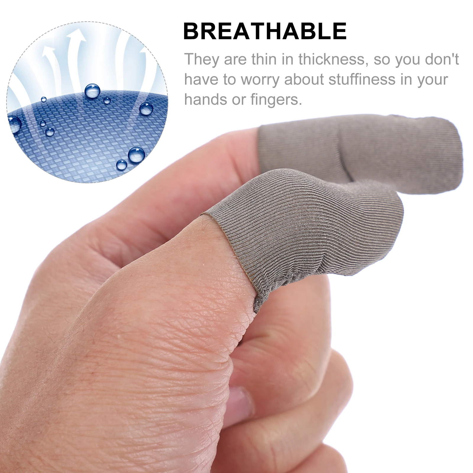 

8pcs Thin Gaming Finger Sleeves Anti sweat Touchscreen Thumb Cover Isolate Sweat Improve Sensitivity Game Thumb Gloves