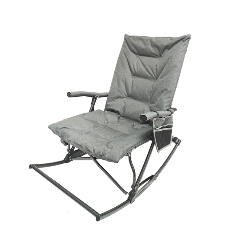 

Oem High Quality Cationic Cloth Portable Comfort Foldable Luxury Leisure Outdoor Folding Camping Garden Beach Rocking Chair