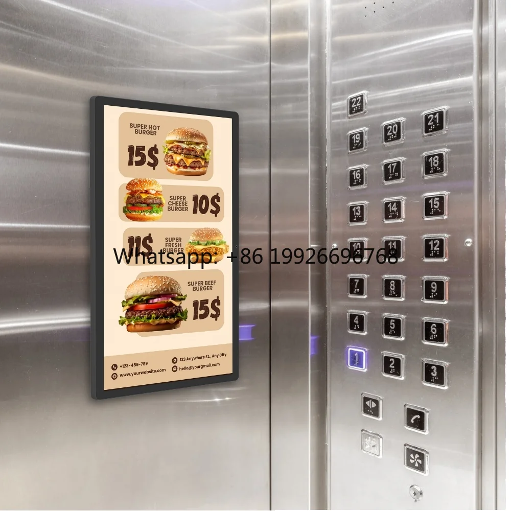 21.5 Inch Indoor Smart LCD Advertising Display Screen Windows Business Screen Digital Signage Wall Mounted  Manufacture