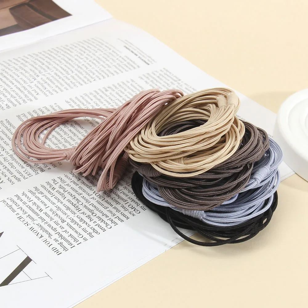 5/10/20 pz 5CM donne ragazze fasce per capelli Scrunchies alta elastico in gomma fascia coda di cavallo titolare cravatte accessori per capelli