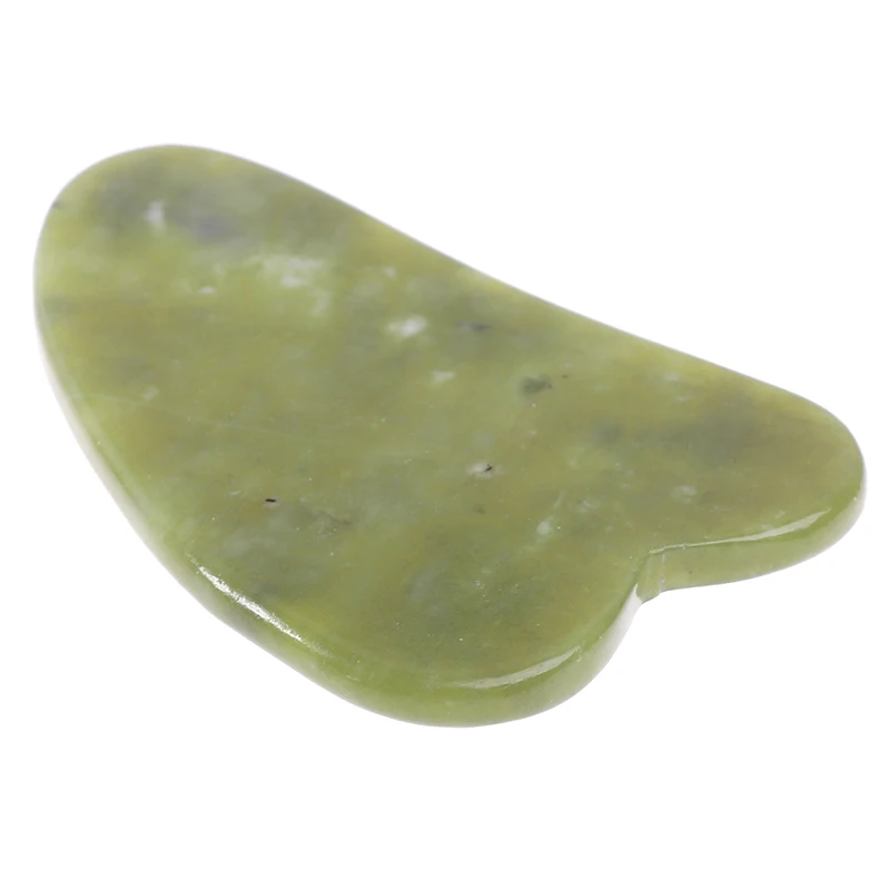 Gua Sha Natural Green Jade Quartz Crystal Stone Crystal Bodys Massage Board Tool