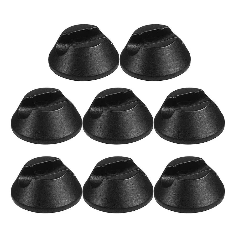 8Pcs Slot Design Rubber Furniture Leg Protectors Anti-Skidding Floor Protection Pads for Hardwood Carpet Desk Chair Table Legs