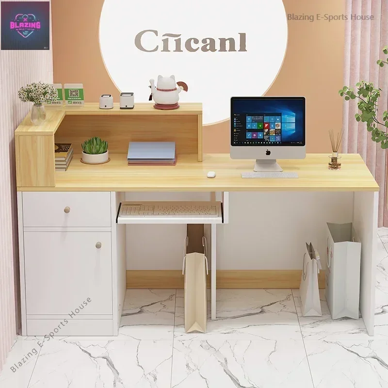 Counter Store With Showcase Reception Design Business Storage Bar Furnishings Church Pulpit Recepcion Salon De Belleza Cosmetics