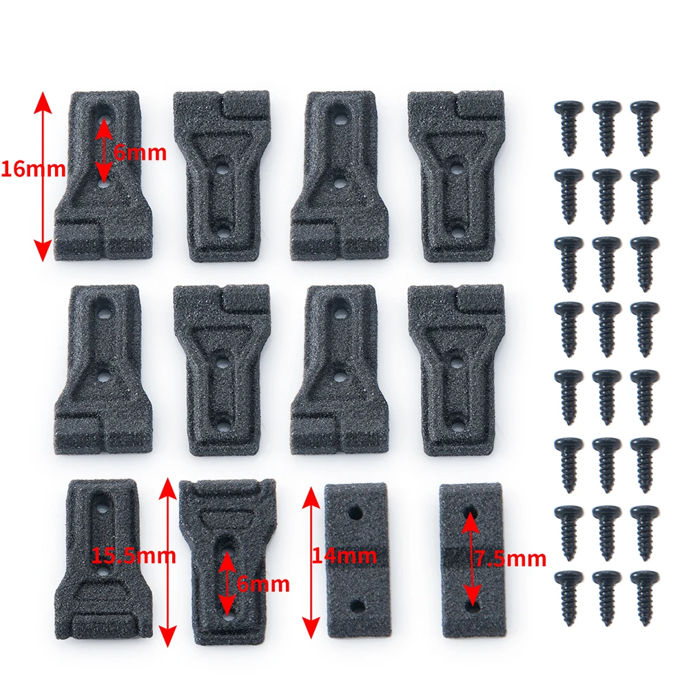 AXSPEED Full Car Nylon Door Window Hinge Kit for Axial SCX10 III AXI03006 Jeep Gladiator AXI03007 Wrangler 1/10 RC Crawler Car