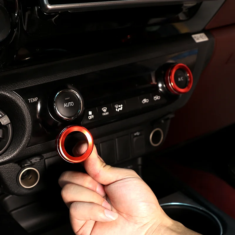 For Toyota Hilux air conditioner adjustment knob cover rearview mirror adjustment knob cover car interior accessories