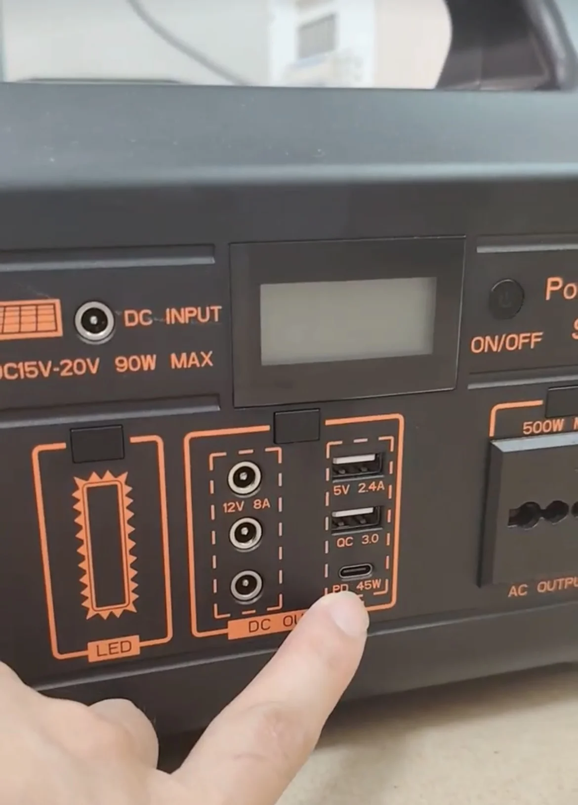 500W LIfepo4 Battery Rechargeable Solar Generator Portable Home Camping Backup Power Station