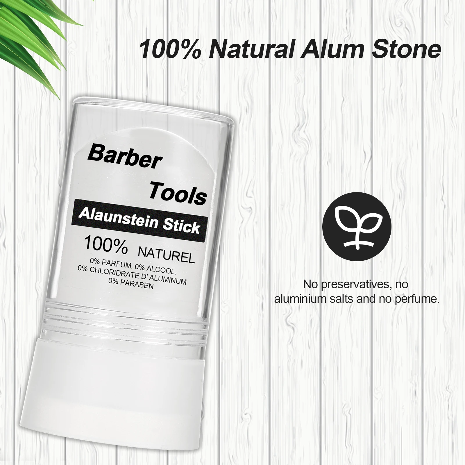 Alum Stone 100% Natural Odourless After Shave Deodorant Alternative Soothes the Skin After Shaving Barber Stop Bleeding Item