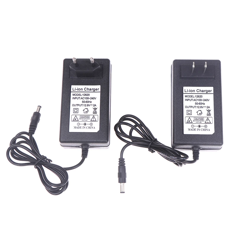 12.6V For DC 2A Intelligent Lithium Li-on Power Adapter EU US Constant Current Constant Voltage Charger