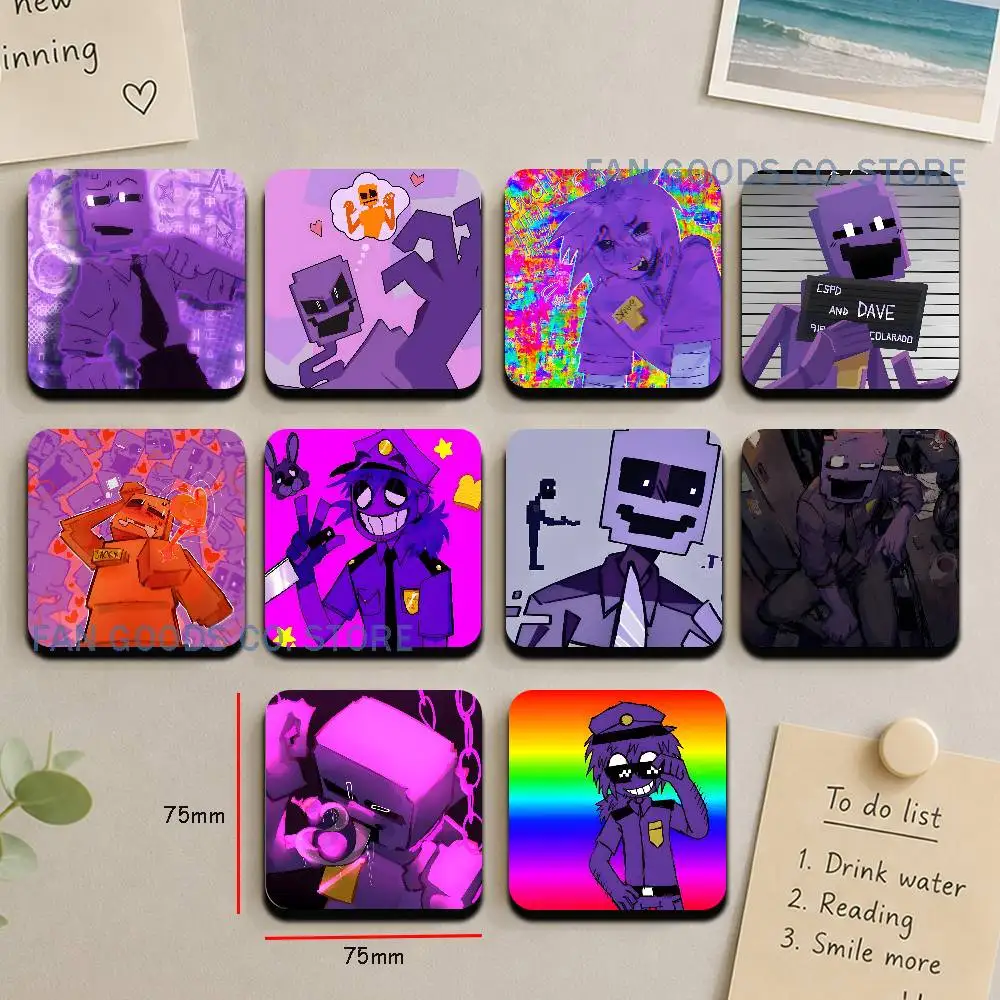 Imán de Sublimación D-Dave M-Miller William Afton, Imanes de Refrigerador con Dibujos Animados, Lindos y Personalizados, Productos de Sublimación para Cocina