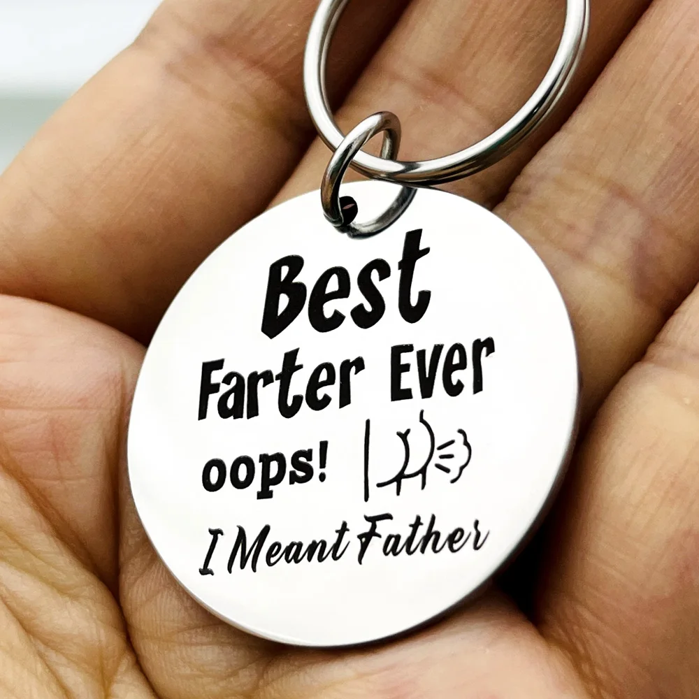 Fathers Day Funny Gifts for Dad Husband Him Keychain Birthday Christmas Anniversary Gifts for Dad Step Dad