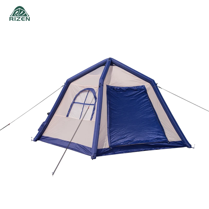 

2024 Tente De Camping Sunproof Windproof Outdoor Fully Automatic Inflatable Beige Air Tent With Fly Tarp