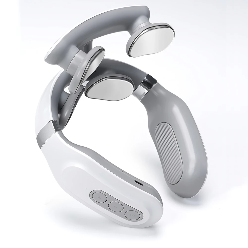 

4D умный массажер для шеи, устройство для массажа шеи с подогревом, массаж глубоких тканей для расслабления плеч, шеи, идеальный подарок