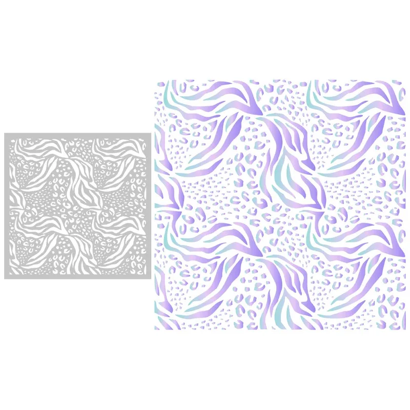 

1PC Irregular Background Plastic Stencils For Decor DIY Scrapbooking Supplies Stencil For Card Making Albums Crafts