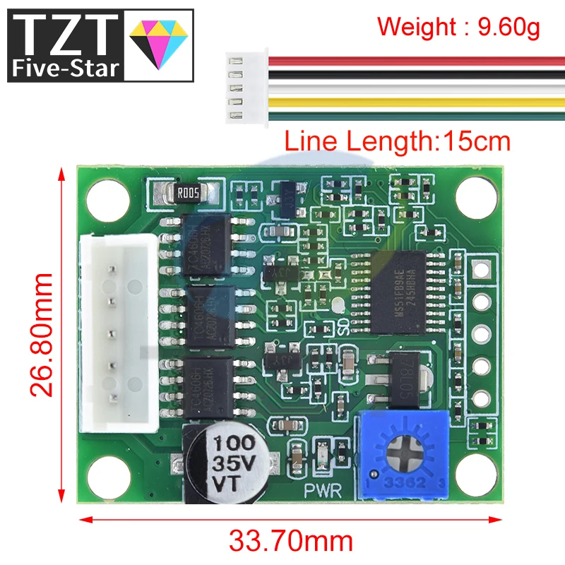 Imagem -02 - Tzt-brushless Motor Driver Board Controlador de Velocidade Bldc Phase Governador Hallless Switch Module com Cabo dc 620v 60w 12v