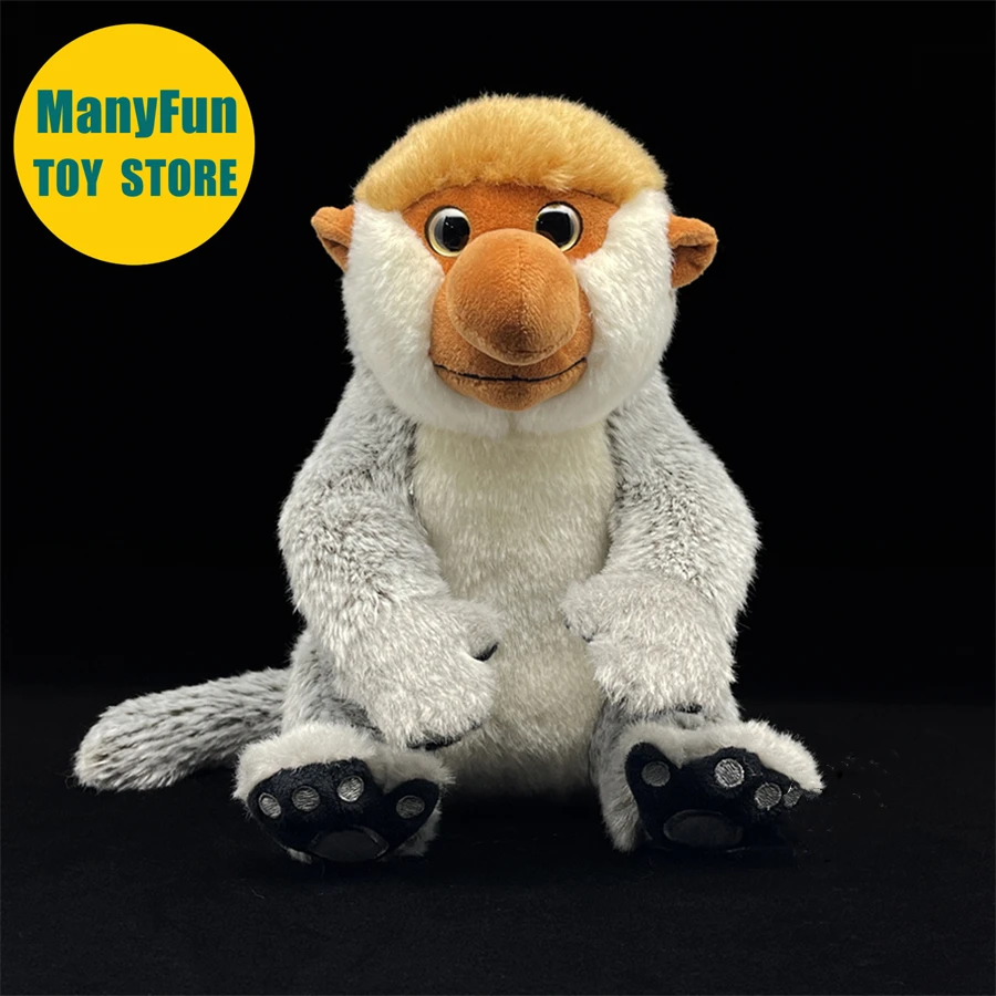 Peluche de Mono con Lengua Larga, Realista, Muñeco de Peluche de Bekantan, Simulación de Animal, Juguete Kawaii para Niños