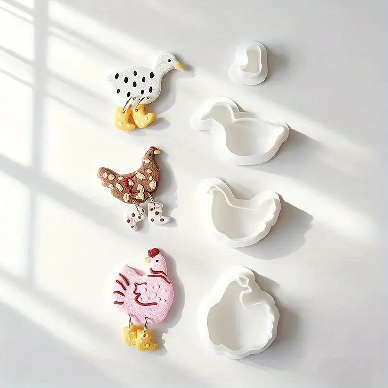 4Pcs Cute Chicken &…