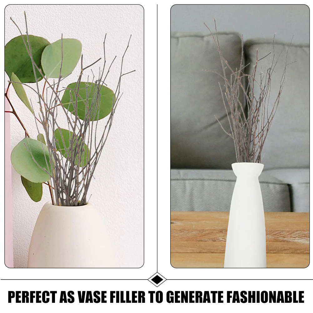 

12Pcs Natural Dried Tree Branches Small Wood Stems for Vase Decoration Home Office Farmhouse Window Box Art Craft Display