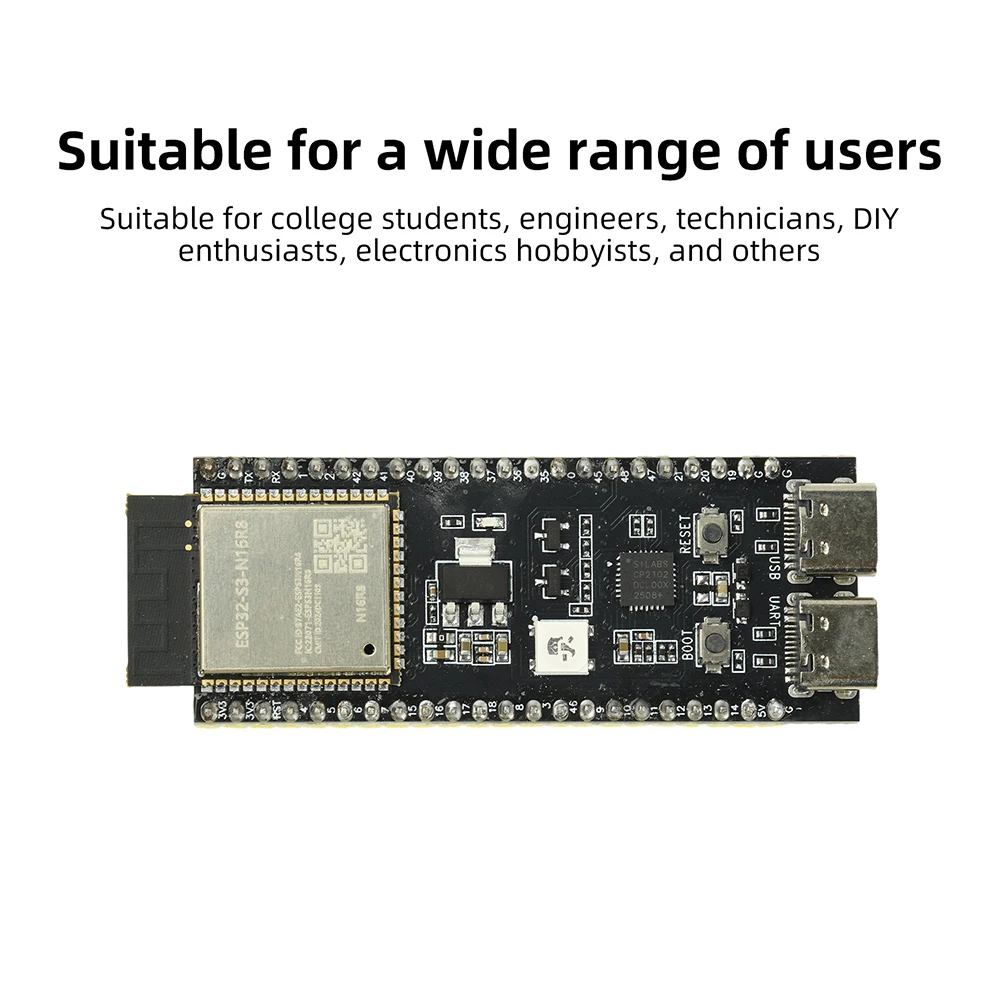 ESP32S3 DevKitC-1 WiFi BT Entwicklungsboard Dual-Core 240MHz 2,4GHz USB Typ C für IoT-Projekte Einfach zu Bedienen mit CP2102 – Detail 8