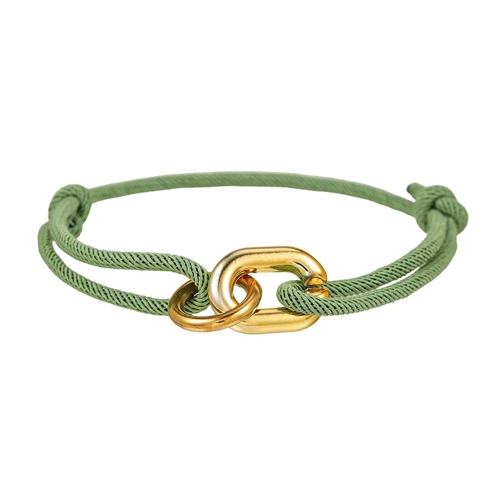 Böhmisches farbiges geflochtenes Seilarmband, Retro, schlicht, mit CCB-Verschluss, Herrenarmband, modischer Partyschmuck, Accessoires – Detail 7
