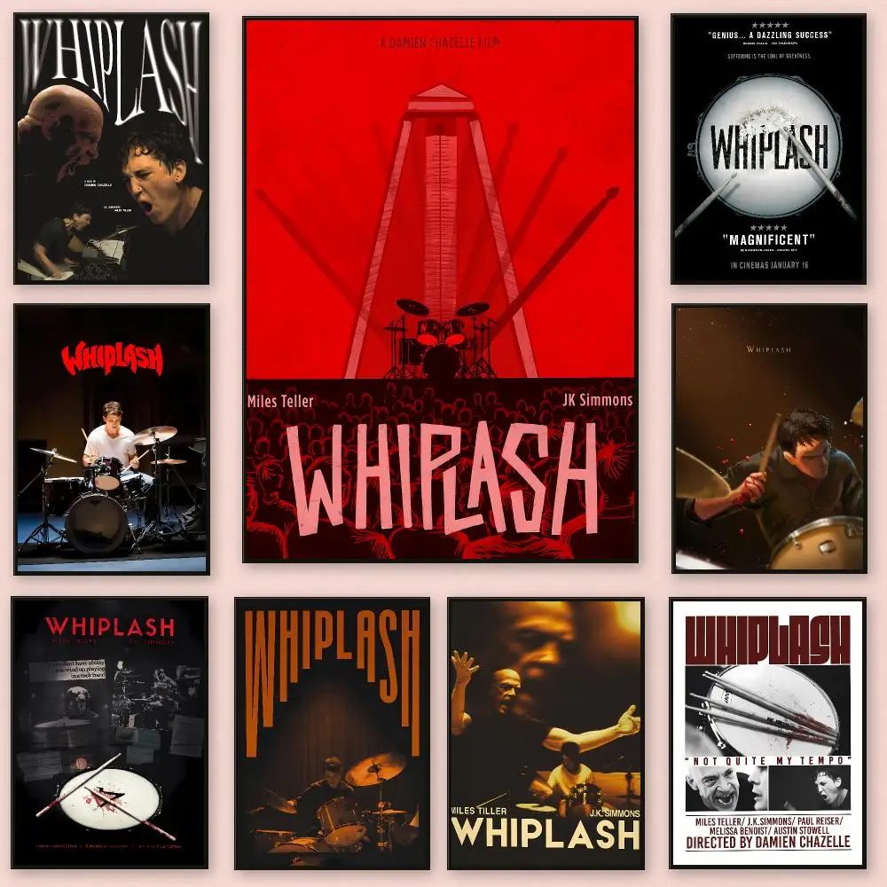 Intense Rhythmic Movie W-Whiplash Poster Series HD Wall Living Room Home Decor Gift