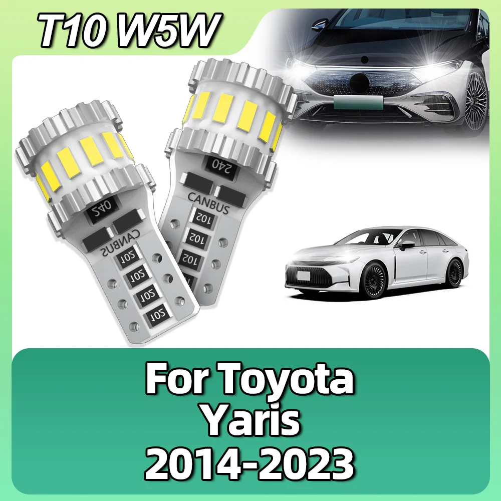 

T10 Canbus No Error LED 194 501 W5W Car Trunk Parking Lamps Clearance Lights For Toyota Yaris 2014 2015 2016 2017 2018 2019-2023