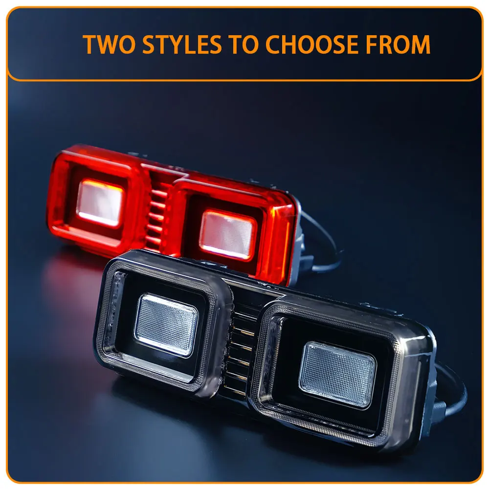 2 Pcs Car Rear LED Bumper Light Reflector Tail Brake Stop Lamp For Land Rover Defender 2020-2024 L630