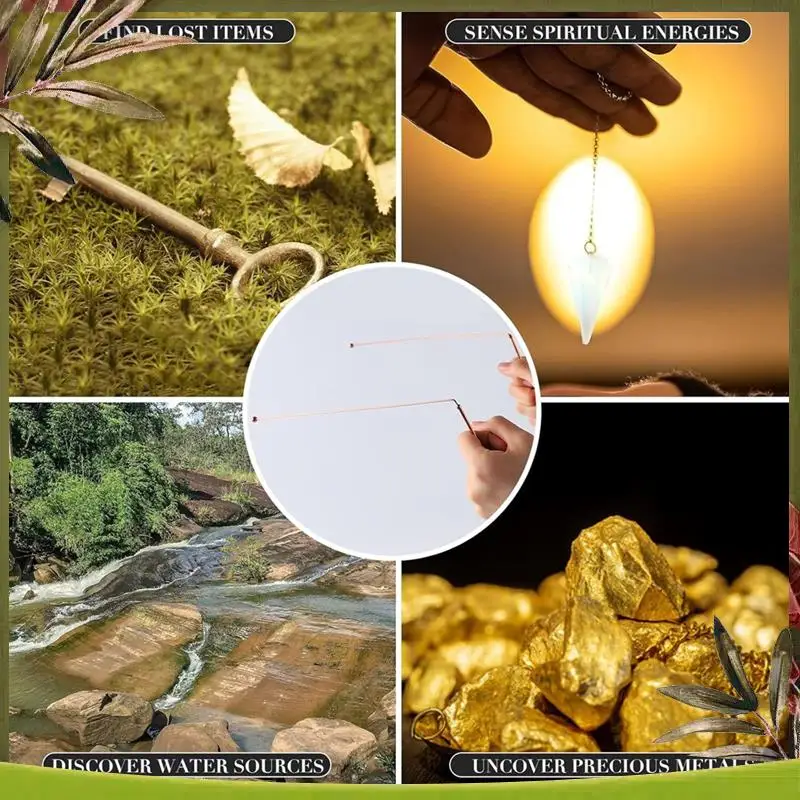 

Reliable-Copper Bow Pole Spirit And Divination Pendulum Plate Pad Kit For Huntingghosts, Diving Water