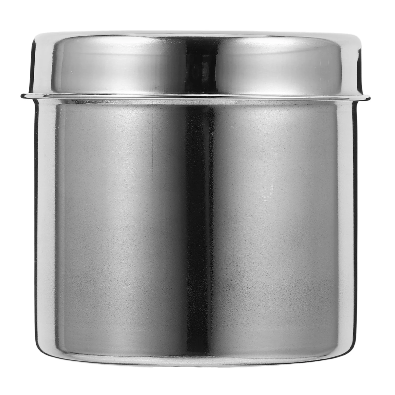 

1pc Stainless Steel Ointment Jar Waterproof Storage Container For Cotton Balls Gauze Dressings Medical Salon Clinic