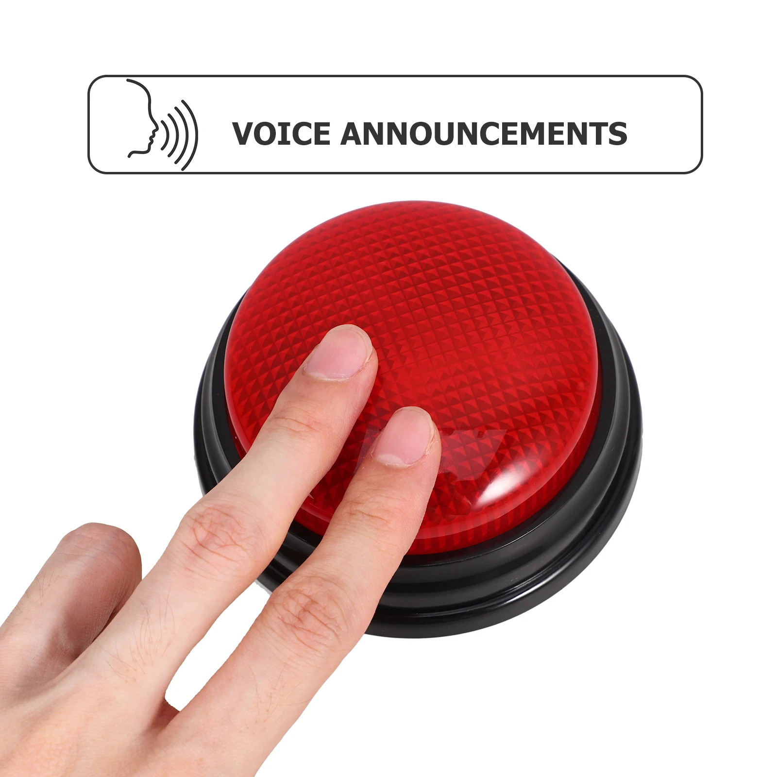

1pc Alarm Sound Button Red Yes Answer Buzzers for Game Party Prank Voice Tools Plastic Powered Effect Supplies Toy