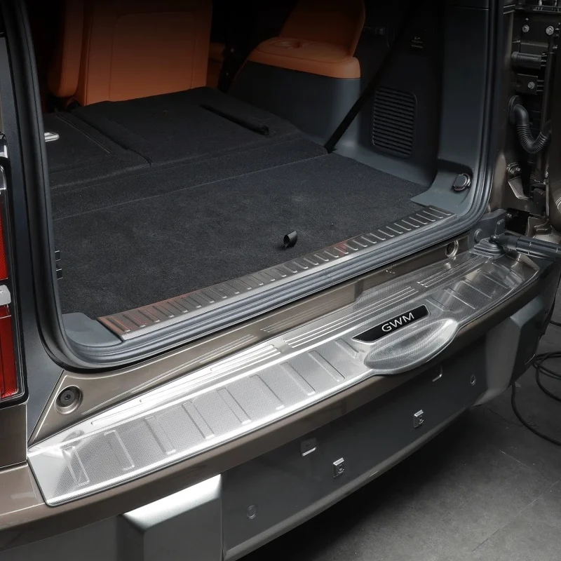 Fit for GWM Haval H10 Car Snowflake Texture Door Sill Strip Stainless Steel Rear Guard Panel Car Interior Modification Supplies