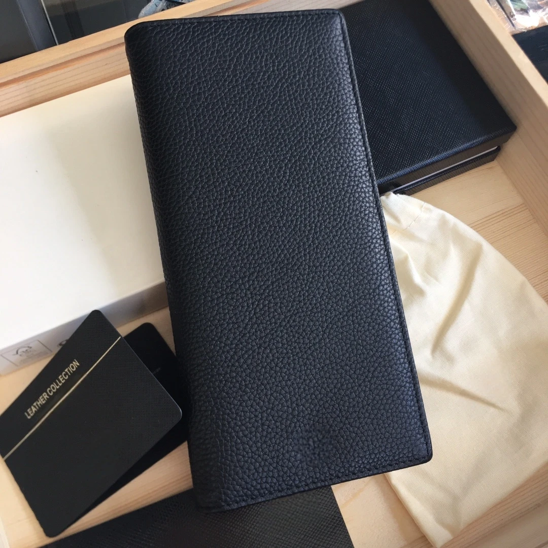 

U0126256 Handmade Suit Wallets Meisterstück Luxury Brand Calfskin Leather Clutch Card Holder Money Clips Coin Purse Holiday Gift