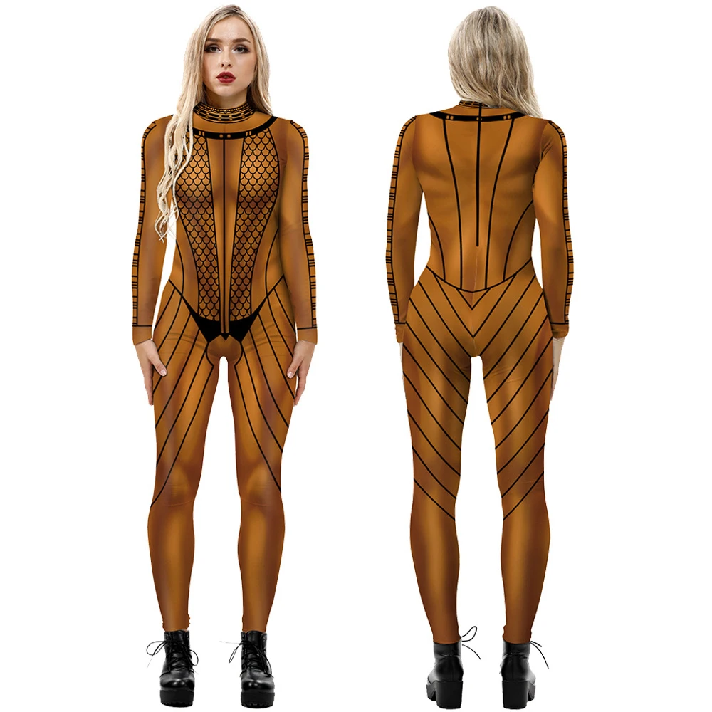 Halloween The Mummy 2 Cosplay Jumpsuit Costumes Female Women Anck Su Namun Superhero Bodysuit Party Zentai Suit