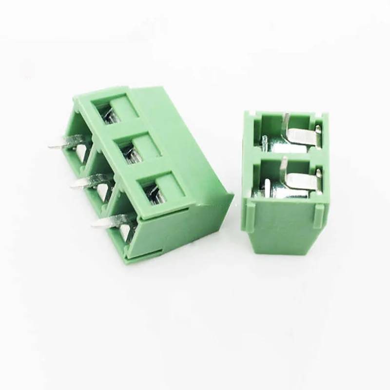 KF127 2P 3P terminal block with 5.0mm spacing, can be connected, green, 5.0