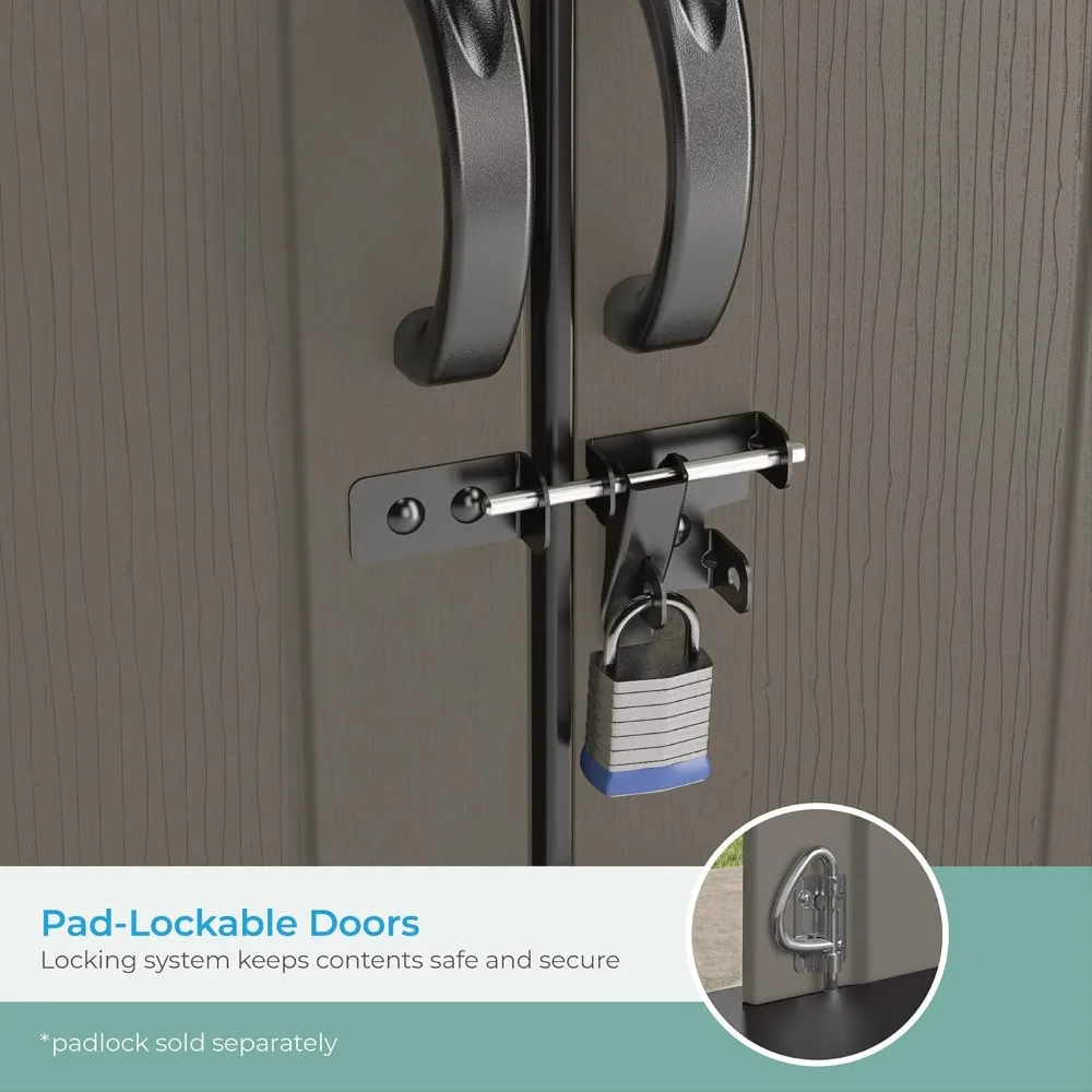 8 'X 7' Zware Hars Tremont Opslagschuur, Crème