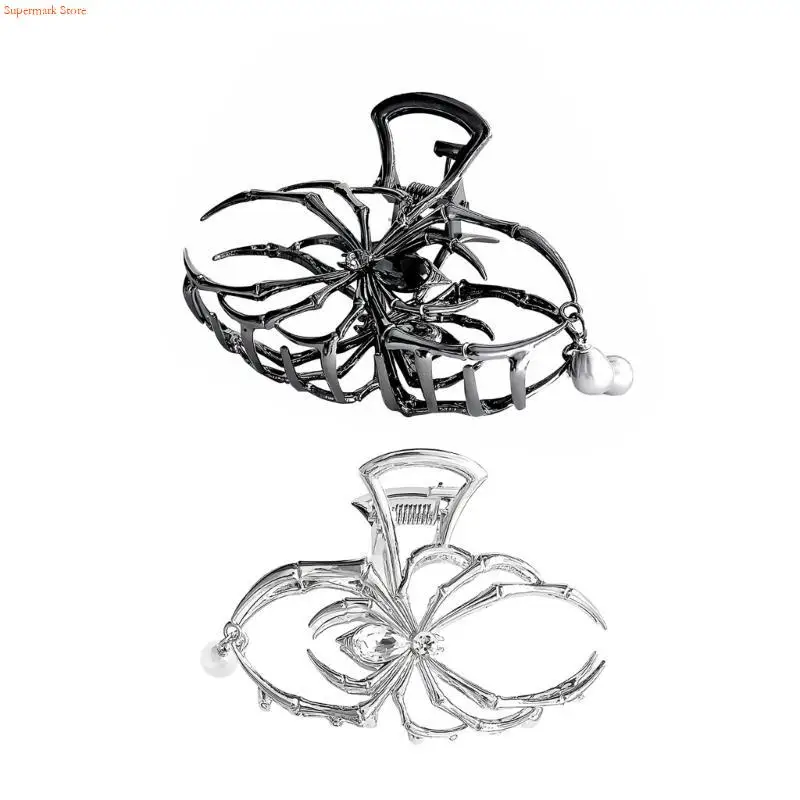 Q5WE Hair Claw Clip Hair Claw Spiders Adornment Large Catch Princess Barrettes