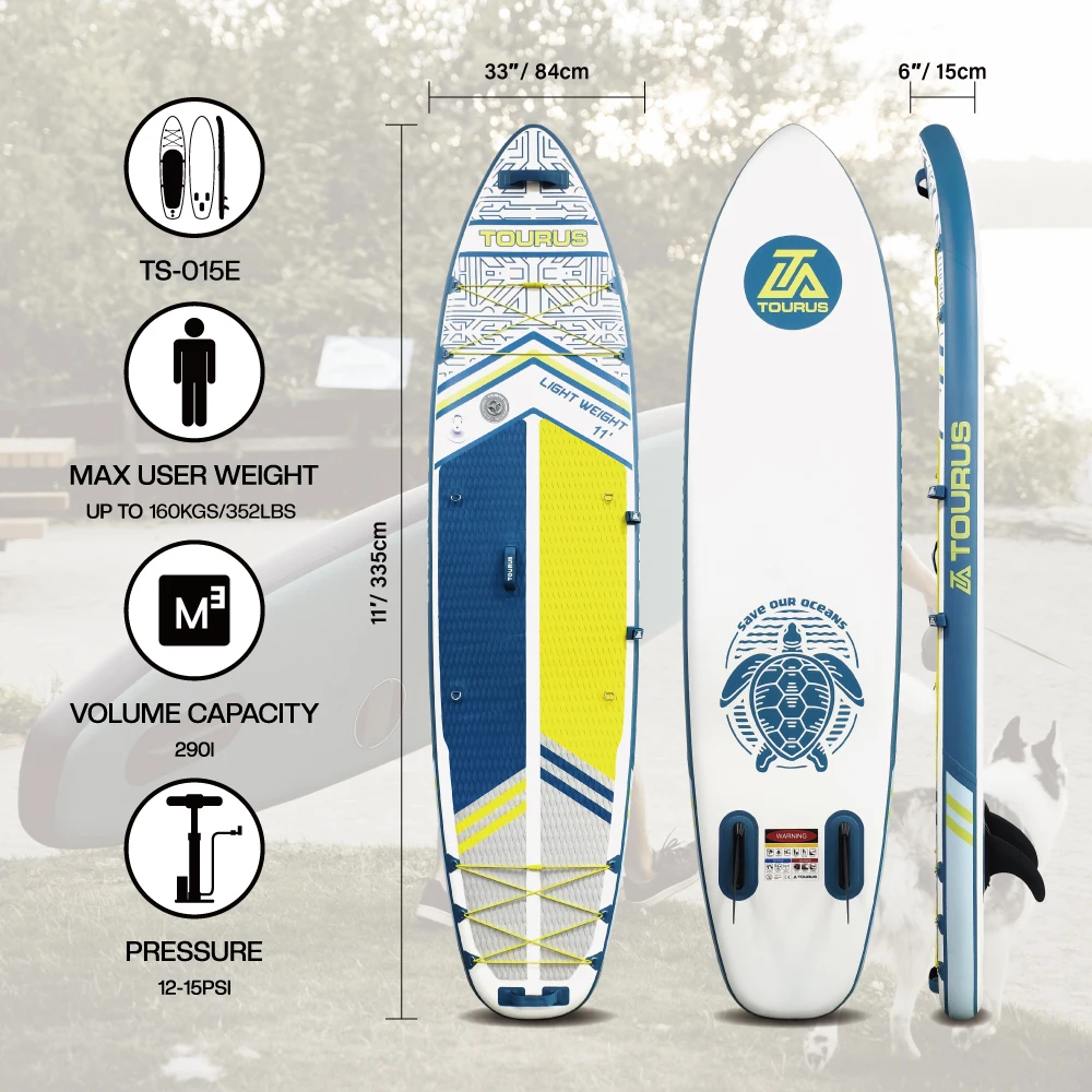 Dropshipping OEM China Factory 11'  Folding Paddle Board Foldable Surfboard Foldable Paddle Board
