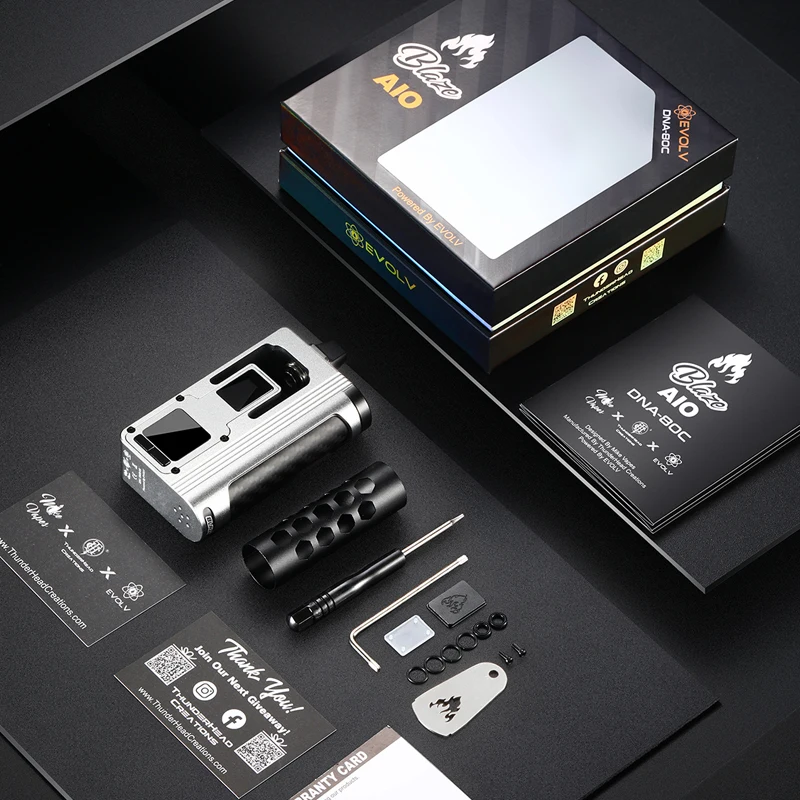 الأصلي ThunderHead Creations Blaze AIO DNA 80C 80W Vape Mod Single 18650 Battery Compatibility with Boro Tank E-Cigarettes Mod #5