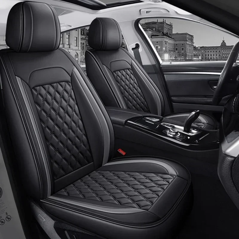 

Full Coverage Universal Pu Leather Car Seat Covers for MITSUBISHI Outlander ASX Eclipse Lancer Pajero Sport Car Accessories