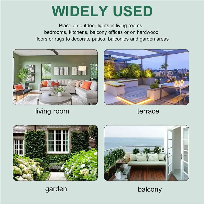 

ABJA Набор из 4 металлических подставок для растений, для дома и улицы, устойчивых к ржавчине, классические подставки для цветочных горшков - черные