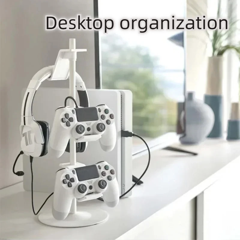 

Игровые наушники на голову с противоскользящей сумкой и устойчивым основанием, стеллаж для хранения игрового контроллера, настольный органайзер