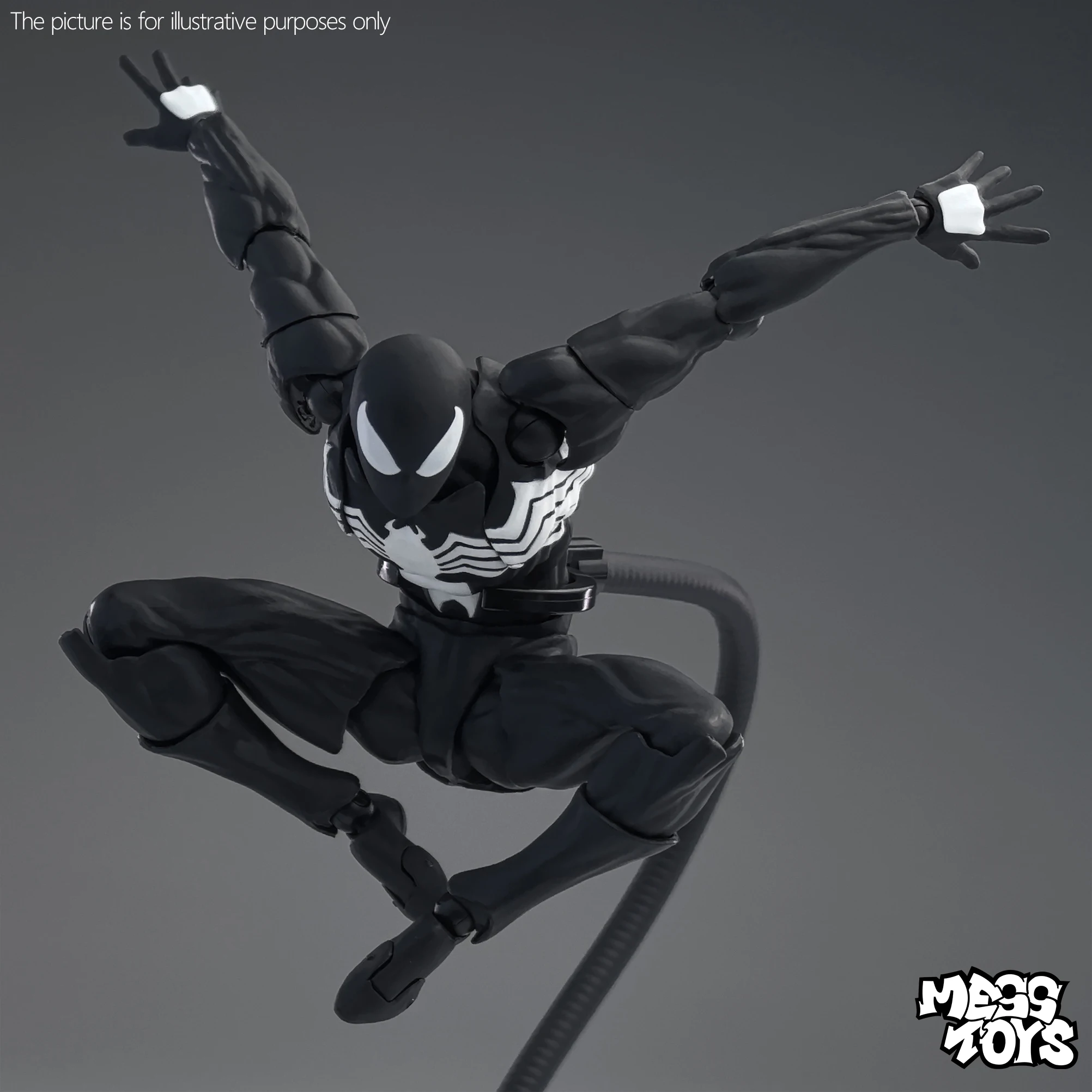 Original Mess Toys Black Suit Nachbar Messtoys Filmzubehör-Set Symbiote Anime Actionfigur Modell Geschenk für Fans Spielzeug – Detail 7