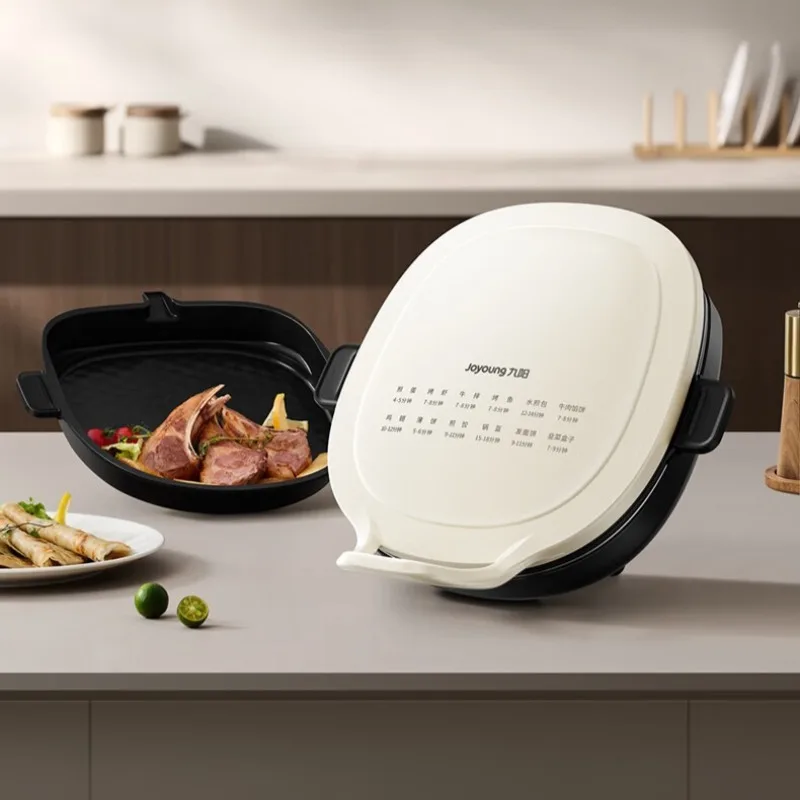 Joyoung electric sandwich maker breakfast machine with deep baking plates and heating function for making pancakes flatbreads.