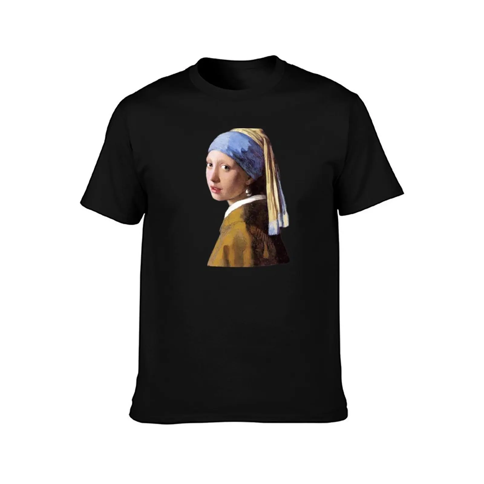 girl with a pearl earring T-Shirt Work Utility Casual Tee Shirt T-Shirt