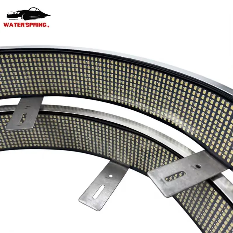 15/17in 20 Row White Wheel Lighting Kit 10 Row LED Ring Light 12V Wheel Lights 20 Rows for Truck Car New Tuning Lightings