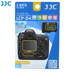 Jc 2 Pack D4S, D4 kamera obudowa ochronna folia ekranowa LCD kompatybilny z aparatami Nikon D4S, D4 PET Anti-scratch Free-bąbelki