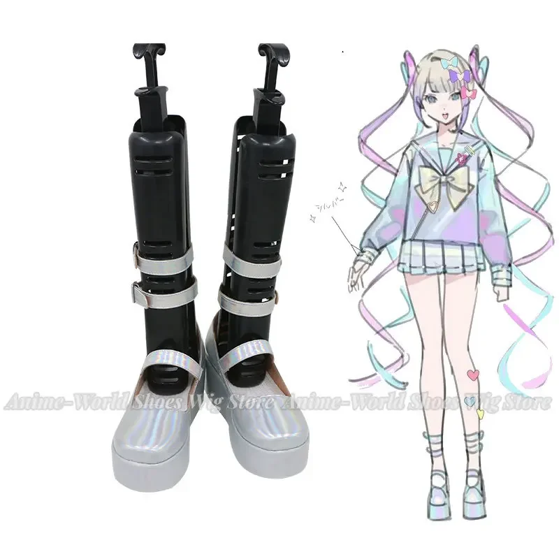 ホロライブ NEEDY GIRL OVERDOSE KAngel コスプレ靴カスタム男性女性ユニセックスエンジェルちゃん美しいハロウィンコスプレ靴