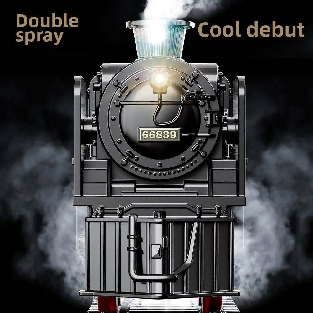 Ensemble Train Piste Luxe Sons Lumières Hitish Ensemble De Train Électrique Pour Enfants Avec Sons, Lumières Et Fumée Réaliste - Modèle De Train De Noël Complet Avec Piste Luxe
